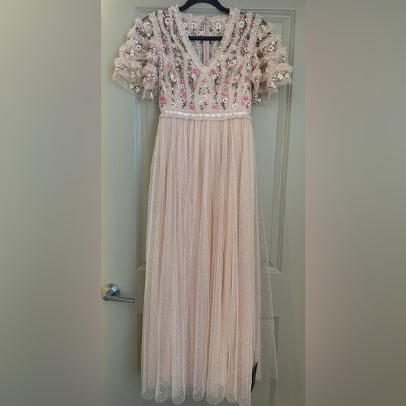 (NWT) NEEDLE & THREAD - BHLDN Florentina Ruffle Ankle Dress - Picture 2 of 8